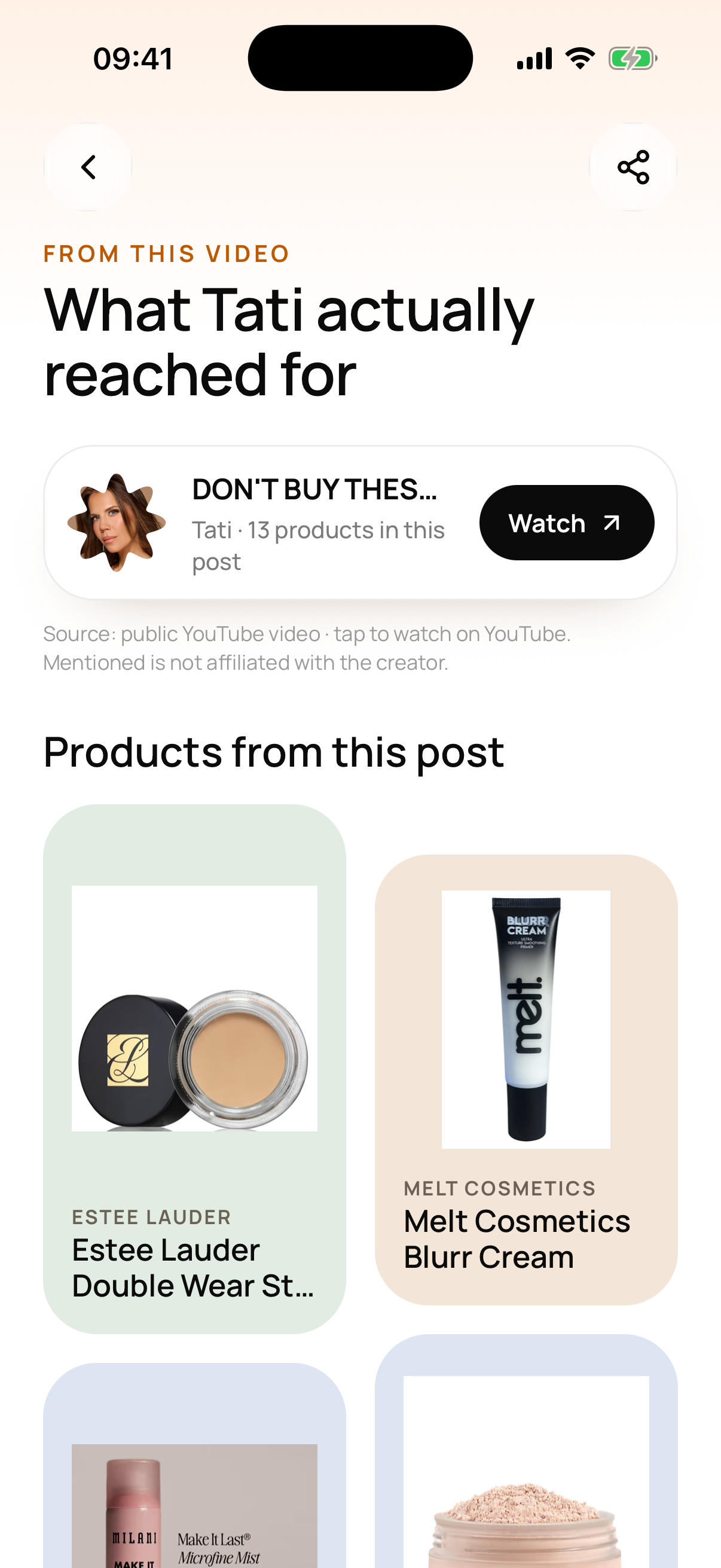 Mentioned zeigt den Preisalarm und die günstigere Alternative zu einem Produkt