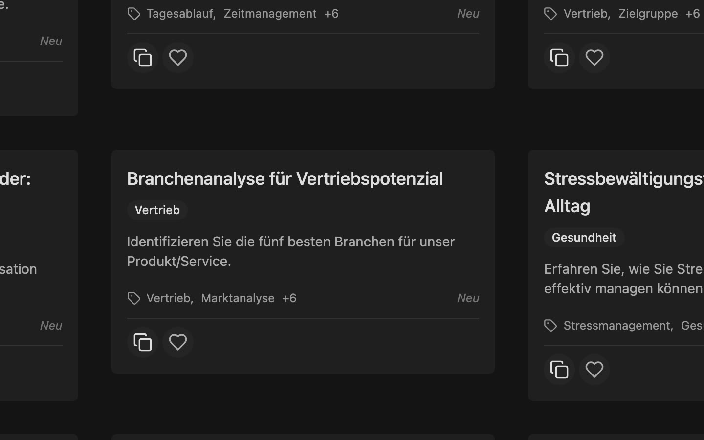 PromptRegister Detailseite mit geprüftem Prompt und Hinweisen zur Anwendung